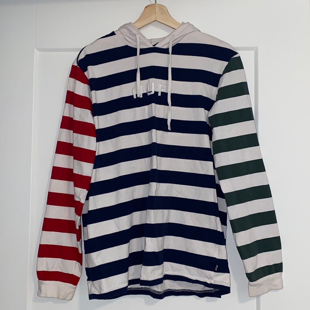 Huf striped multicolor hoodie